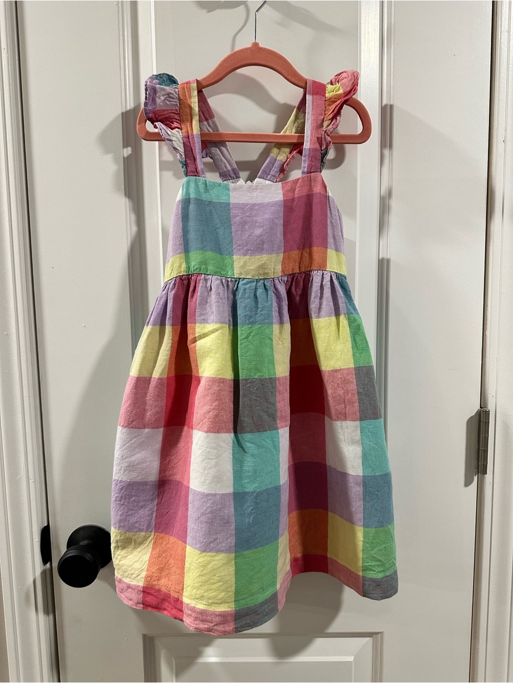 GAP Pastel Rainbow Plaid Sundress - Multicolor